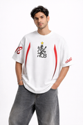 RCB Legacy Star Oversized Boxy Tee – White Edition