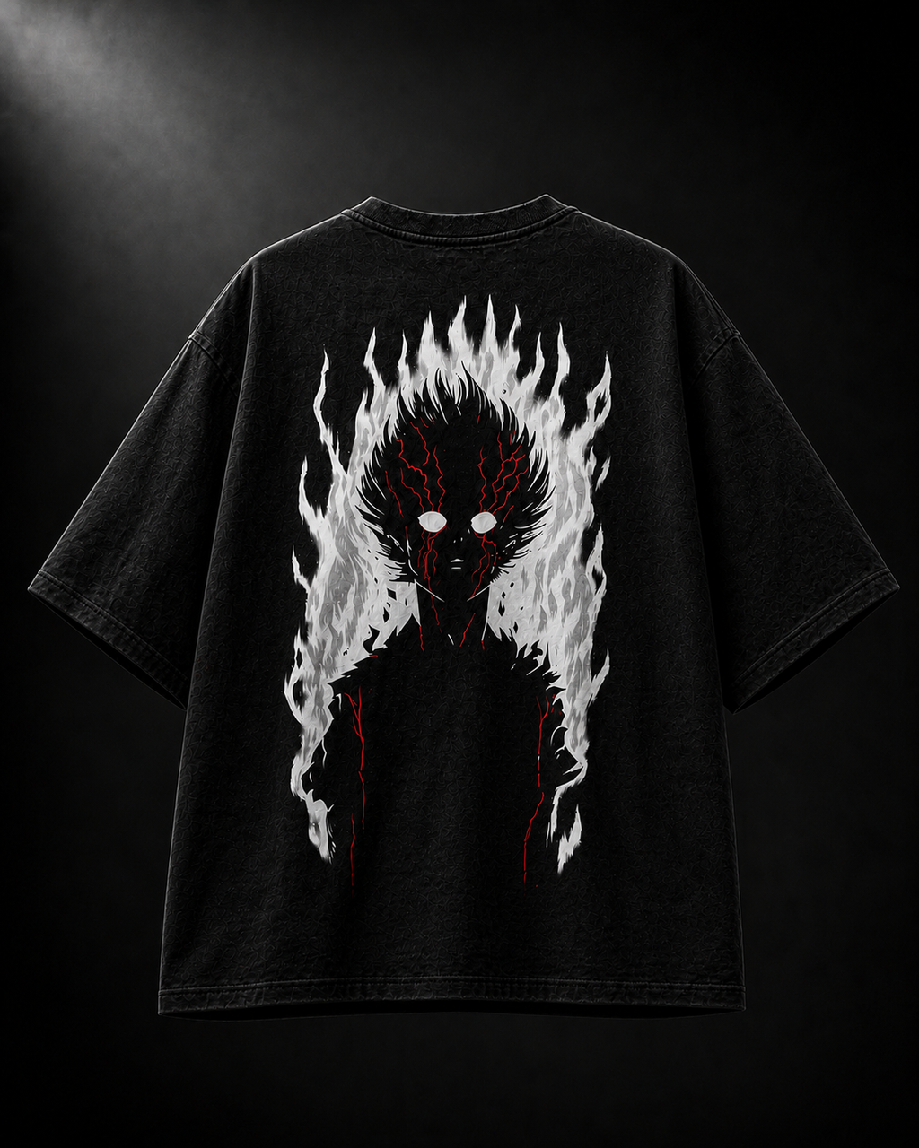 Vegeta Infernal Aura Oversized T-Shirt – Anime Streetwear | 100% Cotton