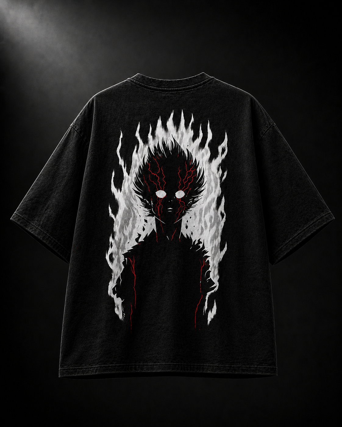 Vegeta Infernal Aura Oversized T-Shirt – Anime Streetwear | 100% Cotton