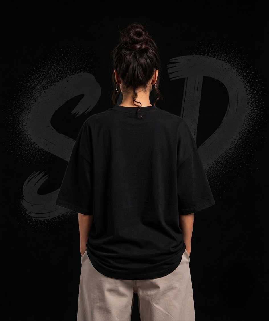 SAD – Stay Another Day Oversized Graphic T-Shirt | Streetwear Unisex Drop-Shoulder Tee | Graffiti Art Print | Black