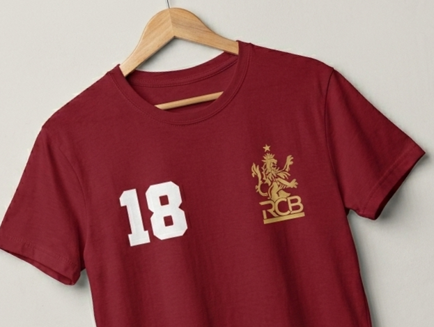 Virat Kohli 18 Legacy, Regular Fit Maroon T-Shirt 100% Premium Cotton 180 GSM