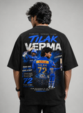 TILAK VERMA 72 - Fan Edition Oversized Black – Premium Cotton.