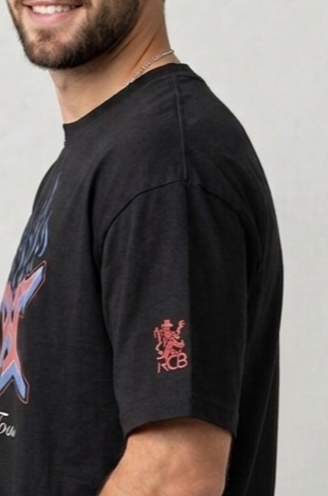 RCB “Play Bold Tour”  Oversized Black Graphic T-Shirt Edition 100% Cotton