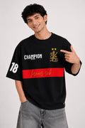 Champion Heritage Oversized T-Shirt – Black Edition